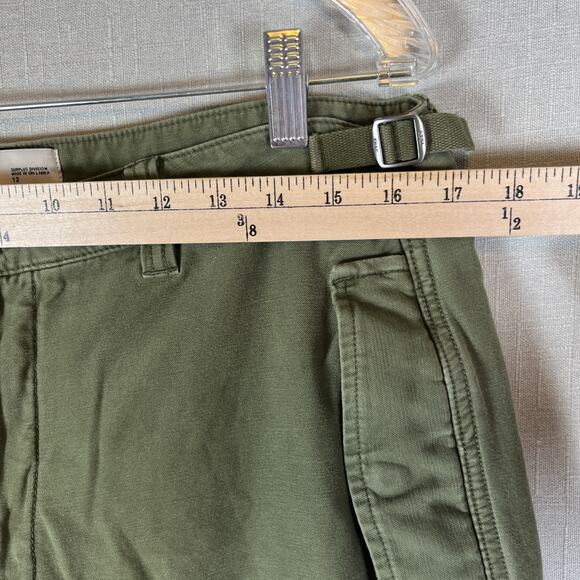 Aritzia TNA Supply Cargo Pant Pants Army Green Olive Size 12 Drawstring Missing - Picture 5 of 14